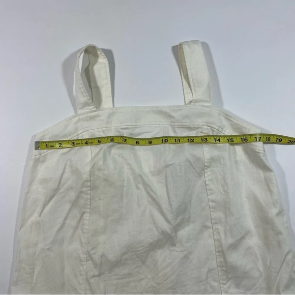 New Madewell Linen Cotton Princess Seamed Midi Dress Large - Picture 8 of 10